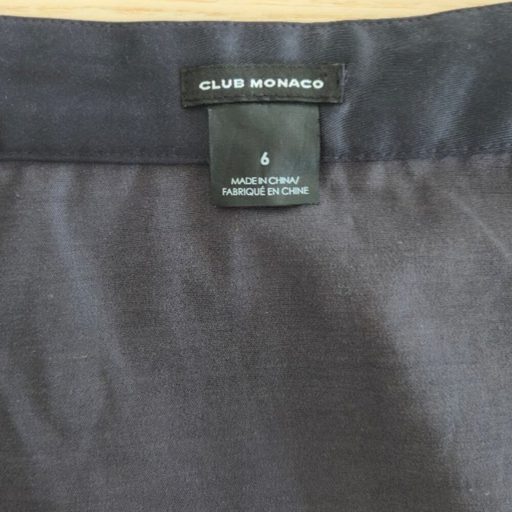 Club Monaco Silk Metallic Leaf Mini Skirt - Picture 7 of 8
